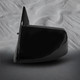 Pair of 2 Left Chrome/Flat-Right Side Chrome/Convex+Warning Manual Non-Folding View Mirror Black Smooth For 1988-1999 Chevrolet K1500 Pickup