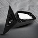 Right Passenger Side Power Heated Nonfolding Usa Built View Mirror Chrome/Convex+Warning Black Smooth For 2007-2011 Toyota Camry