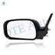 Left Driver Side Power Nonfolding Usa Built View Mirror Chrome/Flat Black Smooth 5H3P For 2002-2006 Toyota Camry