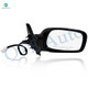 Right Passenger Side Power Non-Folding View Mirror Chrome/Convex+Warning Black Smooth For 2003-2008 Toyota Corolla