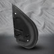 Pair of 2 Left Driver Chrome/Flat-Right Passenger Side Chrome/Convex+Warning Power Heated Foldaway View Mirror Black Textured 10H5P For 2007-2013 Chevrolet Suburban 2500