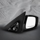 Right Passenger Side Power Nonfolding Usa Built View Mirror Chrome/Convex+Warning Black Smooth For 2007-2011 Toyota Camry