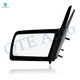 Left Driver Side Manual Non-Folding View Mirror Chrome/Flat Black Smooth For 1988-2000 Chevrolet K3500 Pickup