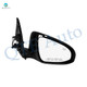 Pair of 2 Left Driver Chrome/Flat-Right Passenger Side Chrome/Convex+Warning Power Heated Signal Lamp Foldaway View Mirror Black Smooth For 2014-2019 Toyota Corolla