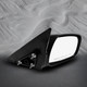 Pair of 2 Left Driver Chrome/Flat-Right Passenger Side Chrome/Convex+Warning Power Heated Nonfolding Usa Built View Mirror Black Smooth 5H5P For 2002-2006 Toyota Camry