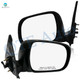 Pair of 2 Left Driver-Right Passenger Side Power Foldaway View Mirror Black Textured For 2005-2011 Toyota Tacoma