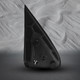Left Driver Side Manual Foldaway View Mirror Chrome/Flat Black Textured For 1999-2006 GMC Sierra 1500