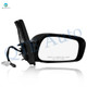 Right Passenger Side Power Foldaway View Mirror Chrome/Convex+Warning Black Smooth 3H3P For 2003-2008 Pontiac Vibe