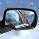 Pair Left Driver Chrome/Flat-Right Passenger Side Chrome/Convex+Warning Power Heated Puddle Lamp Foldaway View Mirror Painted Black w/ Turn Signal Light For 2000-2002 Chevrolet Tahoe