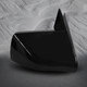 Right Passenger Side Manual Non-Folding View Mirror Chrome/Convex+Warning Black Smooth For 1988 1989 GMC R2500 Pickup