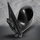 Left Driver Side Power Heated Puddle Lamp Foldaway View Mirror Chrome/Flat Paintedblack 8H6P with Turn Signal Light For 2001 2002 GMC Sierra 1500 HD