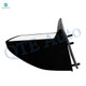 Left Driver Side Manual Non-Folding View Mirror Chrome/Flat Black Smooth For 1988-1991 GMC V3500