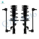 Set of 4 Front Sway Bar Link-Quick Complete Strut-Coil Spring Assembly For 2006-2008 Toyota Solara V6