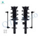 Set of 4 Front Sway Bar Link-Quick Complete Strut-Coil Spring Assembly For 2019-2022 Nissan Altima FWD
