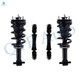 Set of 4 Front Sway Bar Link-Quick Complete Strut-Coil Spring Assembly For 2019 Chevrolet Silverado 1500 LD 4WD Monotube Performance Upgrade