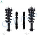 Set of 4 Front Sway Bar Link-Quick Complete Strut-Coil Spring Assembly For 2014-2018 GMC Sierra 1500 4WD