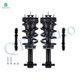 Set of 4 Front Sway Bar Link-Quick Complete Strut-Coil Spring Assembly For 2019 Chevrolet Silverado 1500 LD RWD