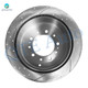 Rear 345mm Drilled Slotted Brake Disc Rotors For 2008-2011 2013-2021 Toyota Land Cruiser
