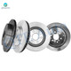 Set of 4 Front 325mm-Rear 331mm Brake Disc Rotors For 2009-2017 Chevrolet Traverse