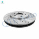 Set of 4 Front 296mm-Rear 286mm Drilled Slotted Brake Disc Rotors For 2005-2022 Nissan Frontier