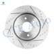 Set of 4 Front 296mm-Rear 286mm Drilled Slotted Brake Disc Rotors For 2005-2022 Nissan Frontier