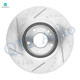Set of 4 Front 300mm-Rear 302mm Drilled Slotted Brake Disc Rotors For 2011-2013 KIA Sorento