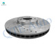 Set of 4 Front 320mm-Rear 302mm Drilled Slotted Brake Disc Rotors For 2013-2018 Hyundai Santa FE Sport