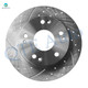 Rear 260mm Drilled Slotted Brake Rotors For 2013-2015 Acura ILX