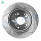 Rear 260mm Drilled Slotted Brake Rotors For 2013-2015 Acura ILX