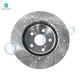 Front 255mm Drilled Slotted Brake Disc Rotors For 2010-2015 Toyota Prius