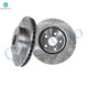 Front 255mm Drilled Slotted Brake Disc Rotors For 2012-2015 Toyota Prius Plug-IN