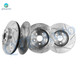 Set of 4 Front 275mm-Rear 259mm Drilled Slotted Brake Disc Rotors For 2009 2010 2014-2019 Toyota Corolla