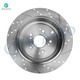 Set of 4 Front 300mm-Rear 313mm Drilled Slotted Brake Disc Rotors For 2001-2006 Acura MDX