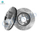 Front 240mm Drilled Slotted Brake Disc Rotors For 1990-2000 Honda Civic