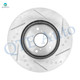 Set of 4 Front 296mm-Rear 305mm Drilled Slotted Brake Disc Rotors For 2007-2011 2014-2016 Honda CR-V