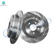 Rear 313mm Drilled Slotted Brake Disc Rotors For 2005-2010 Honda Odyssey