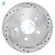 Set of 4 Front 303mm-Rear 278mm Drilled Slotted Brake Disc Rotors For 2000-2005 Chevrolet Monte Carlo