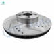 Set of 4 Front 293mm-Rear 265mm Drilled Slotted Brake Disc Rotors For 2005 2006 Saab 9-2X