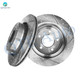 Rear 294mm Drilled Slotted Brake Disc Rotors For 1999 2000 BMW 328I Base