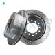 Rear 312mm Drilled Slotted Brake Disc Rotors For 2003-2009 Toyota 4Runner