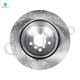 Rear 320mm Drilled Slotted Brake Disc Rotors For 2005-2020 Chrysler 300