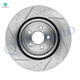 Set of 4 Front 345mm-Rear 320mm Drilled Slotted Brake Disc Rotors For 2009-2020 Dodge Challenger