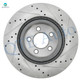Set of 4 Front 320mm-Rear 320mm Drilled Slotted Brake Disc Rotors For 2005 2006 Dodge Magnum