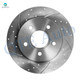 Rear 271mm Drilled Slotted Brake Disc Rotors For 2012-2018 Ford Focus