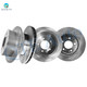 Set of 4 Front 275mm-Rear 262mm Brake Disc Rotors For 2007-2010 Hyundai Elantra