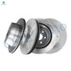 Set of 4 Front 330mm-Rear 345mm Brake Disc Rotors For 2013 Cadillac Escalade EXT