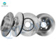 Set of 4 Front 278mm-Rear 265mm Brake Disc Rotors For 2004-2013 Mazda 3 i