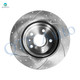 Rear 315mm Drilled Slotted Brake Disc Rotors For 2020 Cadillac CT5