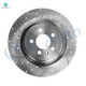 Front 352mm Drilled Slotted Brake Disc Rotors For 2013-2016 Lincoln MKS
