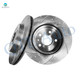 Rear 315mm Drilled Slotted Brake Disc Rotors For 2014-2020 Chevrolet Impala